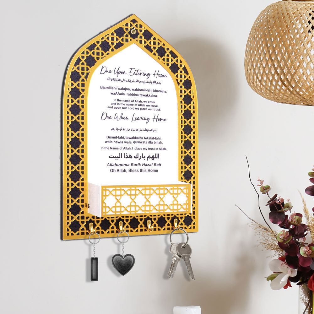 Home Decor Ramadan - イスラム教ラマダンアクリルキーホルダー イスラム教徒の壁掛け祈祷飾り ラマダンムバラク装飾 2026 イード・アル・アドハー ホームデコレーション