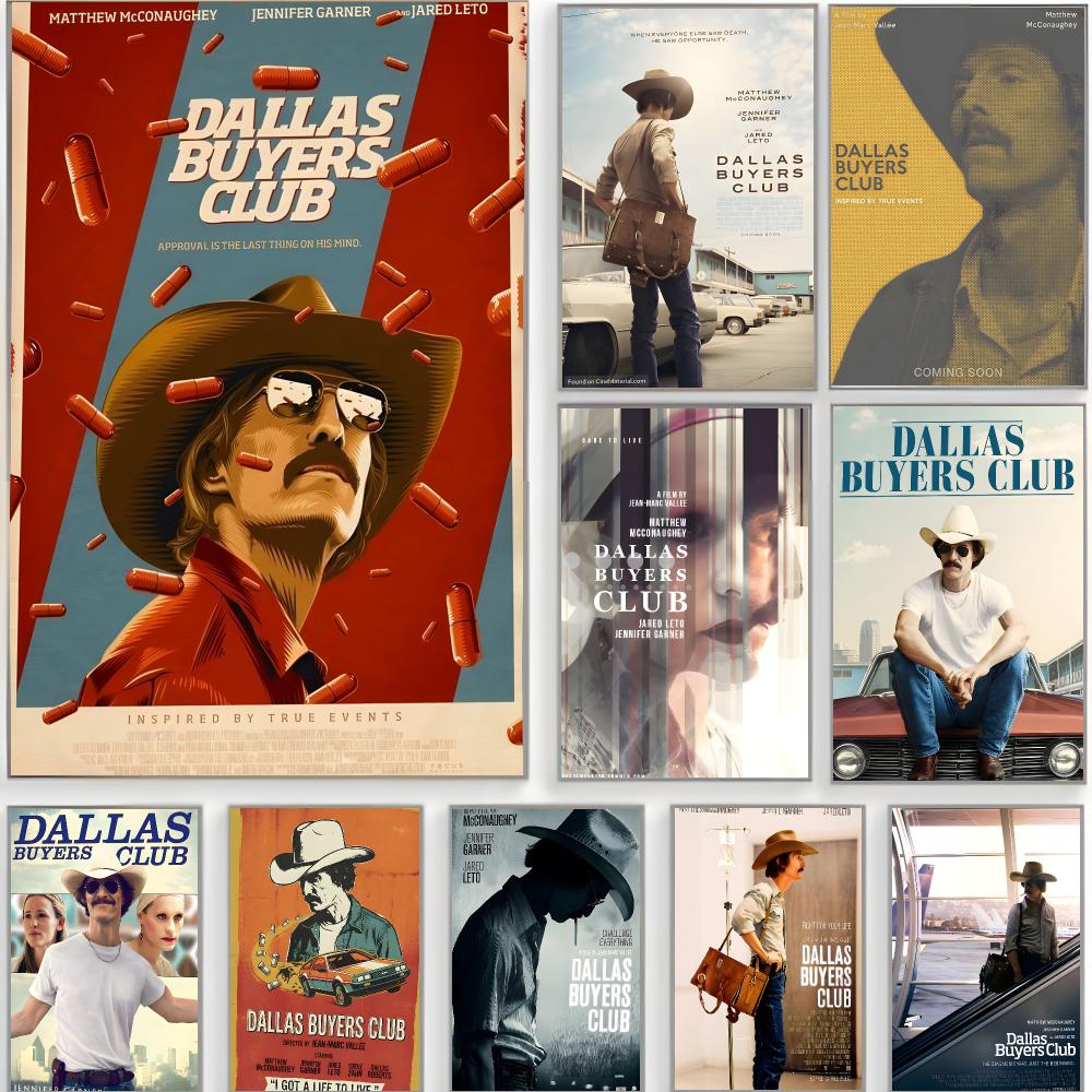 Home Decor Dallas - クラシック映画「ダラス・バイヤーズ・クラブ」ポスター クラシックウォールアート ホームデコレーション はがして貼るだけ フレームなし