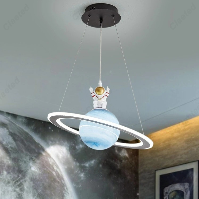Hanging Moon Lamp - ガラス惑星ペンダントランプ リビング 寝室 キッチン 子供部屋 スペーススター