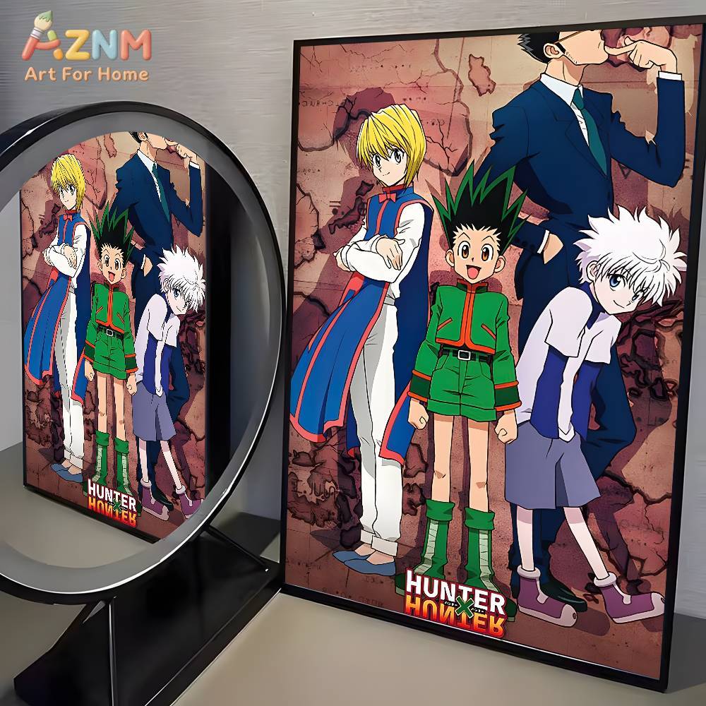 Home Decor Scrap - 1枚入り ホットアニメ ハンターエクスハンター ポスターアート HDキャンバス 高級印刷紙