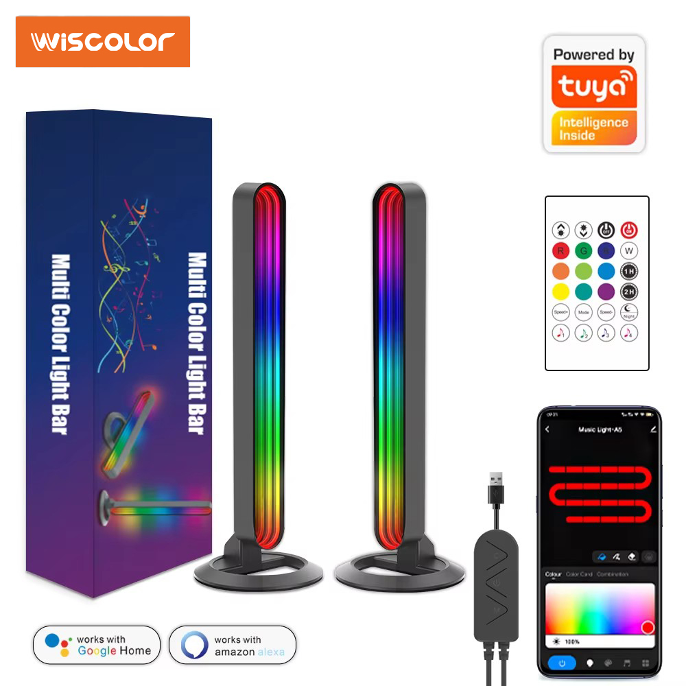 Home Decor App Free - スマート RGB LED ライトバー 音楽同期アプリ制御ライトバー ゲームルーム寝室装飾ミラーライト