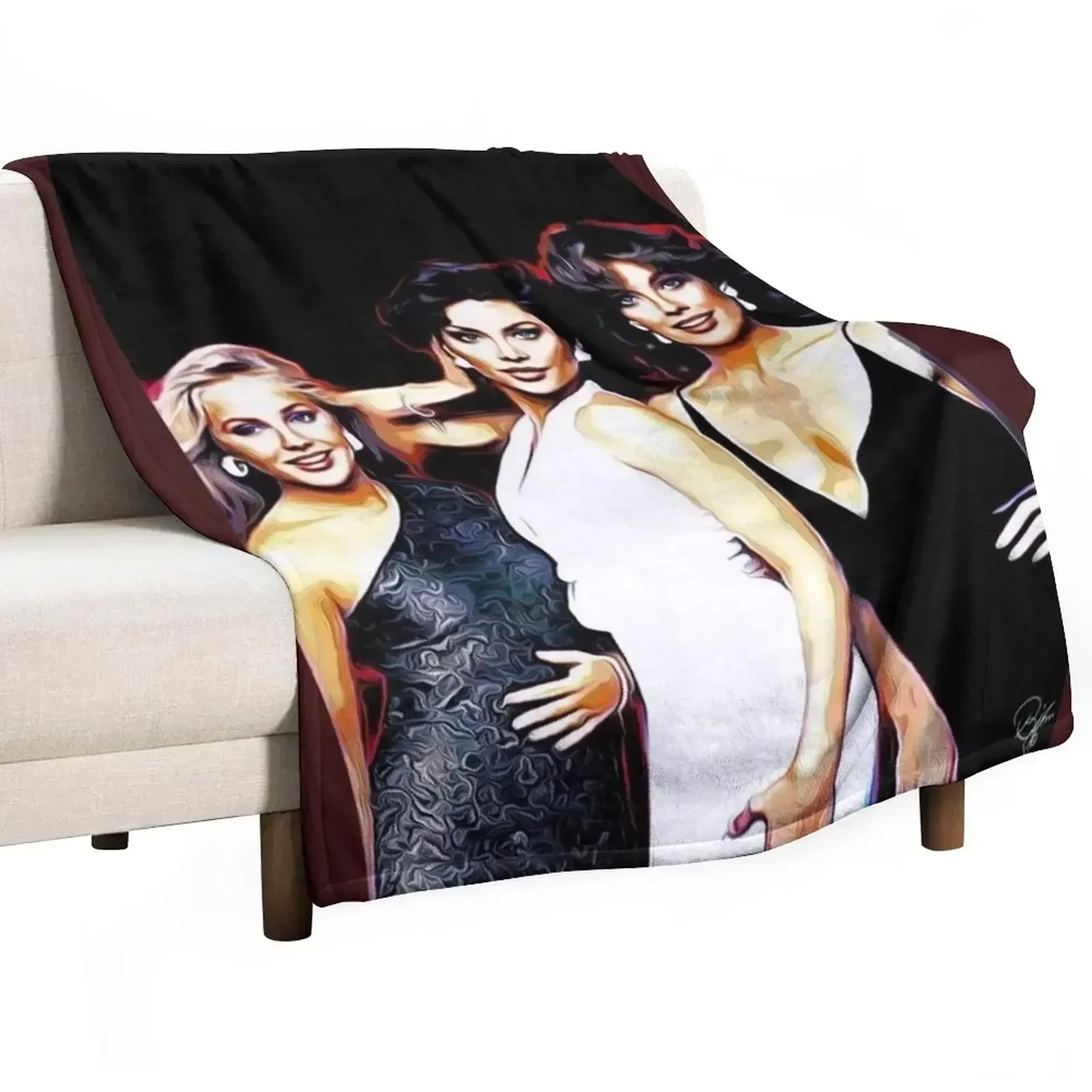 Home Decor Dallas - EWING LADIES- ダラス装飾用ソファブランケット、夏用寝具、赤ちゃん用厚手ブランケット、夏用高級厚手ブランケット