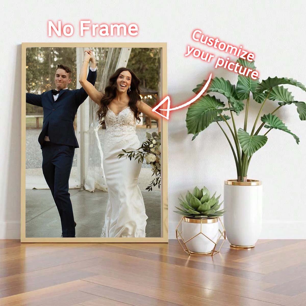 Canvas Painting - カスタムプリントキャンバス絵画、あなたの写真から作る、結婚式、誕生日、ポスター、ウォールアート、装飾、ペット、家族、風景画、デコレーション