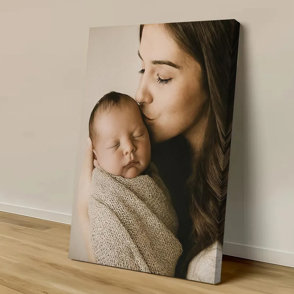Canvas Painting - カスタムプリントキャンバス絵画、あなたの写真から作る、結婚式、誕生日、ポスター、ウォールアート、装飾、ペット、家族、風景画、デコレーション