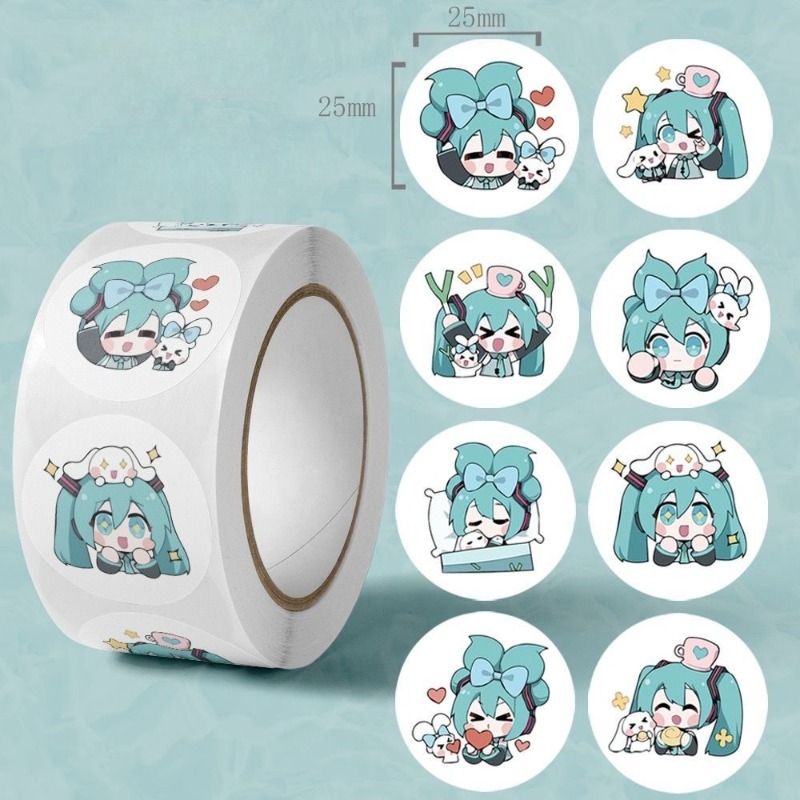 Home Decor Tv - インスタ映えする可愛い初音ミクステッカー、漫画風装飾シール、日記、水筒、荷物、デスクトップ用