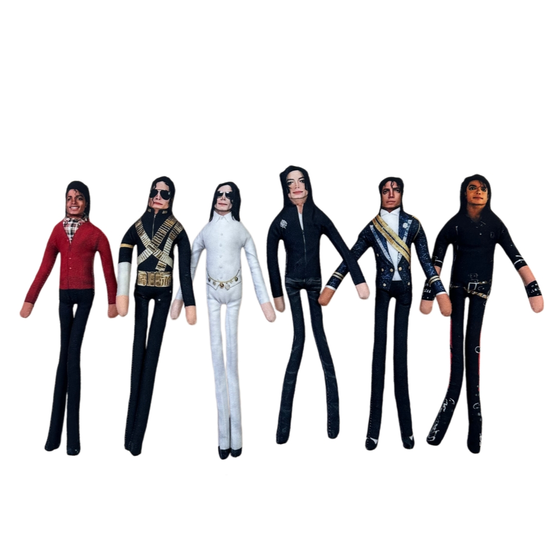 Home Decor Accessories - 1-6 個マイケル・ジャクソンコスプレ小道具人形ぬいぐるみフィギュア関節可動性ソフトぬいぐるみ部屋の装飾コレクションギフト抽象的なデザイン