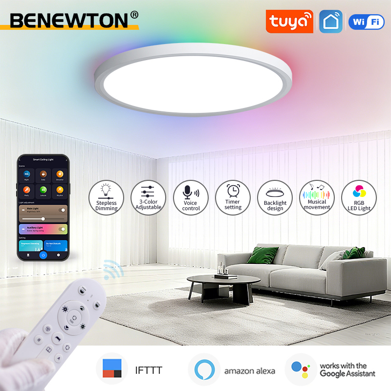 Home Decor App Free - BENEWTON Tuya スマート WiFi シーリングライト RGB