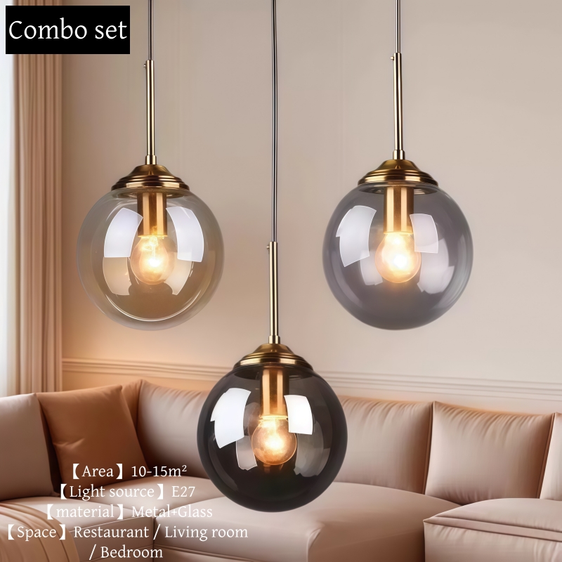 モダンな高級金属シャンデリア北欧クリエイティブ LED ガラ - Hanging Moon Lamp のレビューと価格