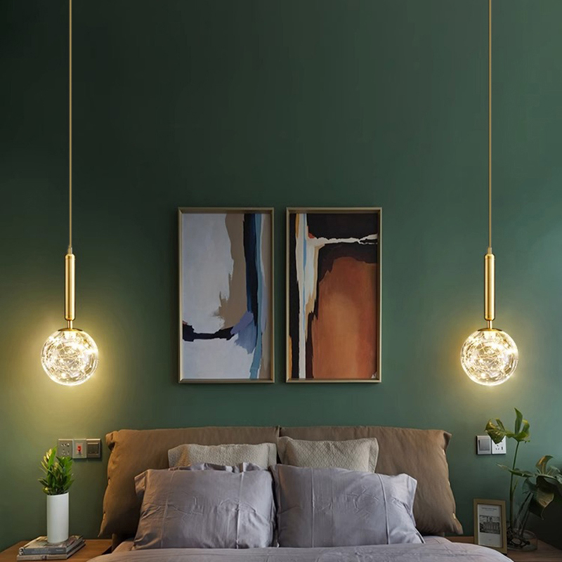 モダンな家の装飾用LEDライト、寝室用ランプ、ベッドサイドペ - Hanging Moon Lamp のレビューと価格