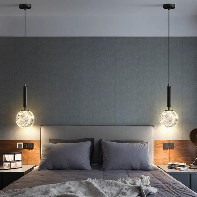 モダンな家の装飾用LEDライト、寝室用ランプ、ベッドサイドペ - Hanging Moon Lamp のレビューと価格