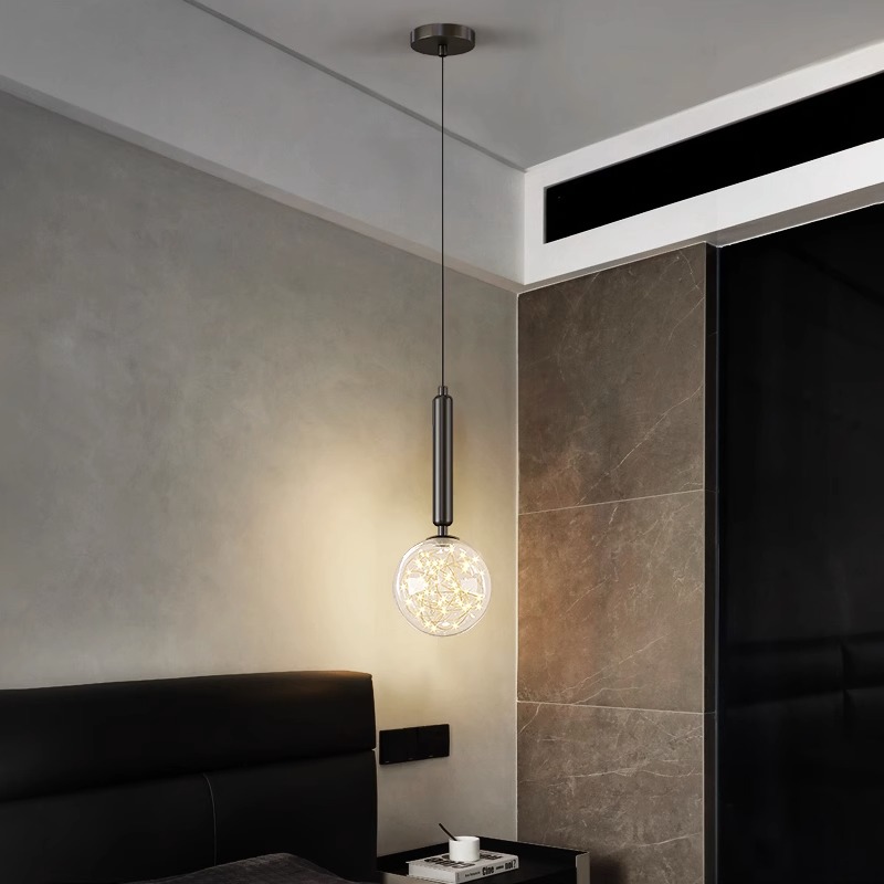 モダンな家の装飾用LEDライト、寝室用ランプ、ベッドサイドペ - Hanging Moon Lamp のレビューと価格
