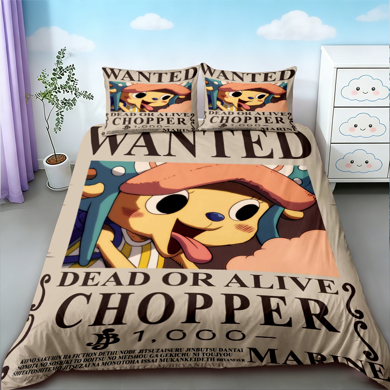 ルフィ 3 個布団カバーセットワンピース漫画寝具セットルフィ - Home Decor Tv のレビューと価格