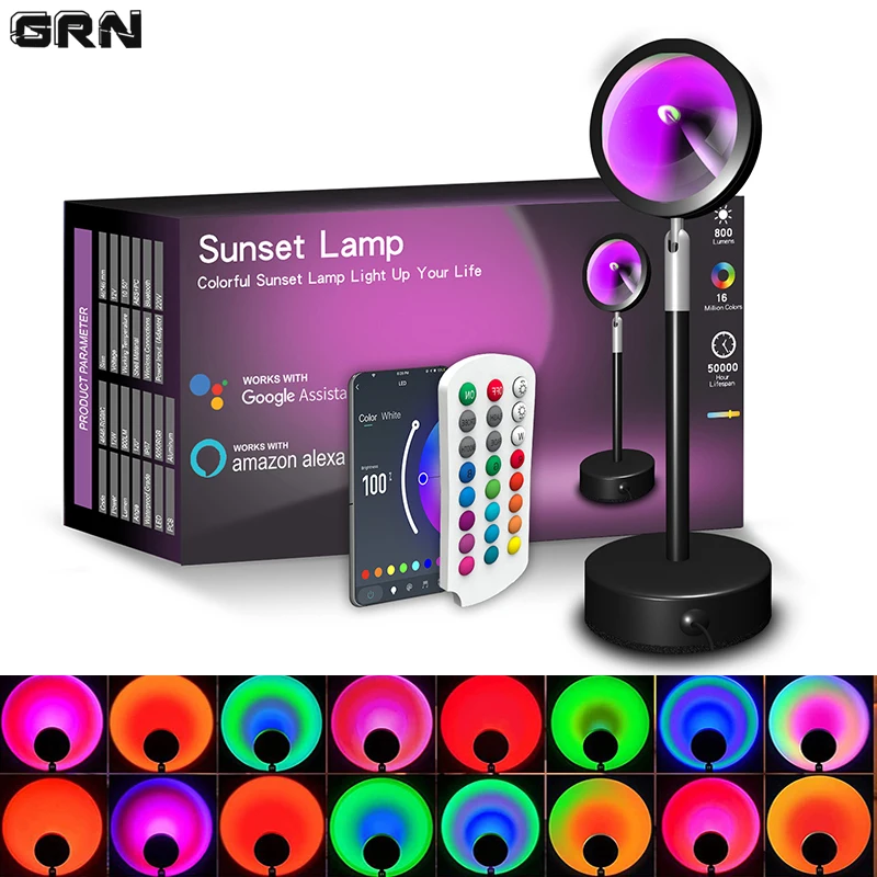 スマートLEDサンセットランプ,カラフルな変更ランプ,Blu - Home Decor App Free のレビューと価格