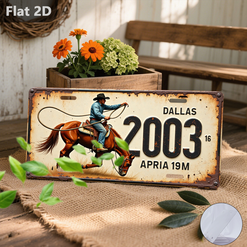 ダラス2003カウボーイホースライセンスプレートALサイン  - Home Decor Dallas のレビューと価格