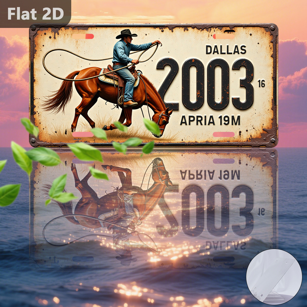 ダラス2003カウボーイホースライセンスプレートALサイン  - Home Decor Dallas のレビューと価格