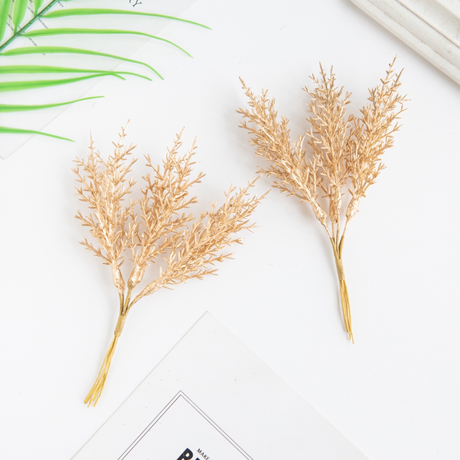 人工植物,6個,金箔,偽の枝,クリスマスツリー,家庭用アクセ - Home Decor Scrap のレビューと価格