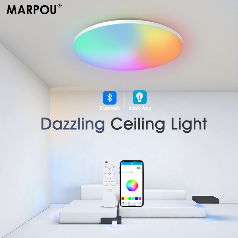 Marpou-カラフルなRGBシーリングランプ,リモコン,ス - Home Decor App Free のレビューと価格