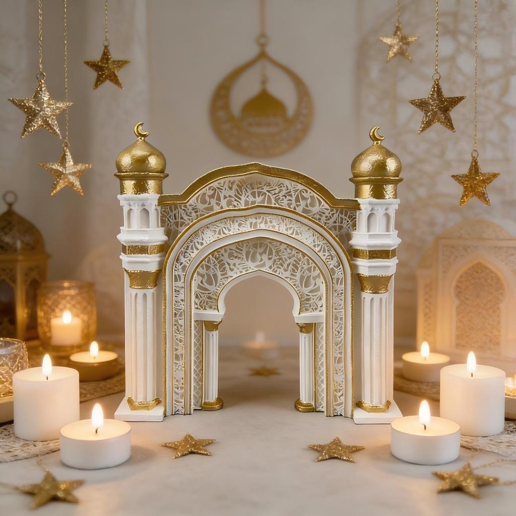 イスラム教のラマダン装飾 モスクのアーチ型オーナメント ティ - Home Decor Ramadan のレビューと価格