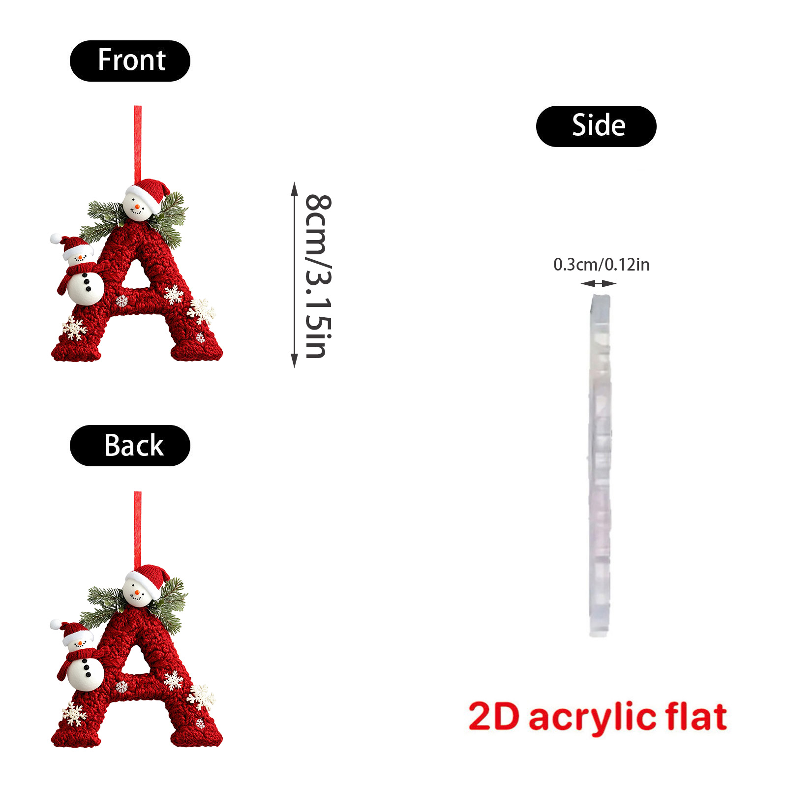 26文字のクリスマスツリー吊り下げ式パーソナライズクリスマス - Home Decor Trends 2025 のレビューと価格