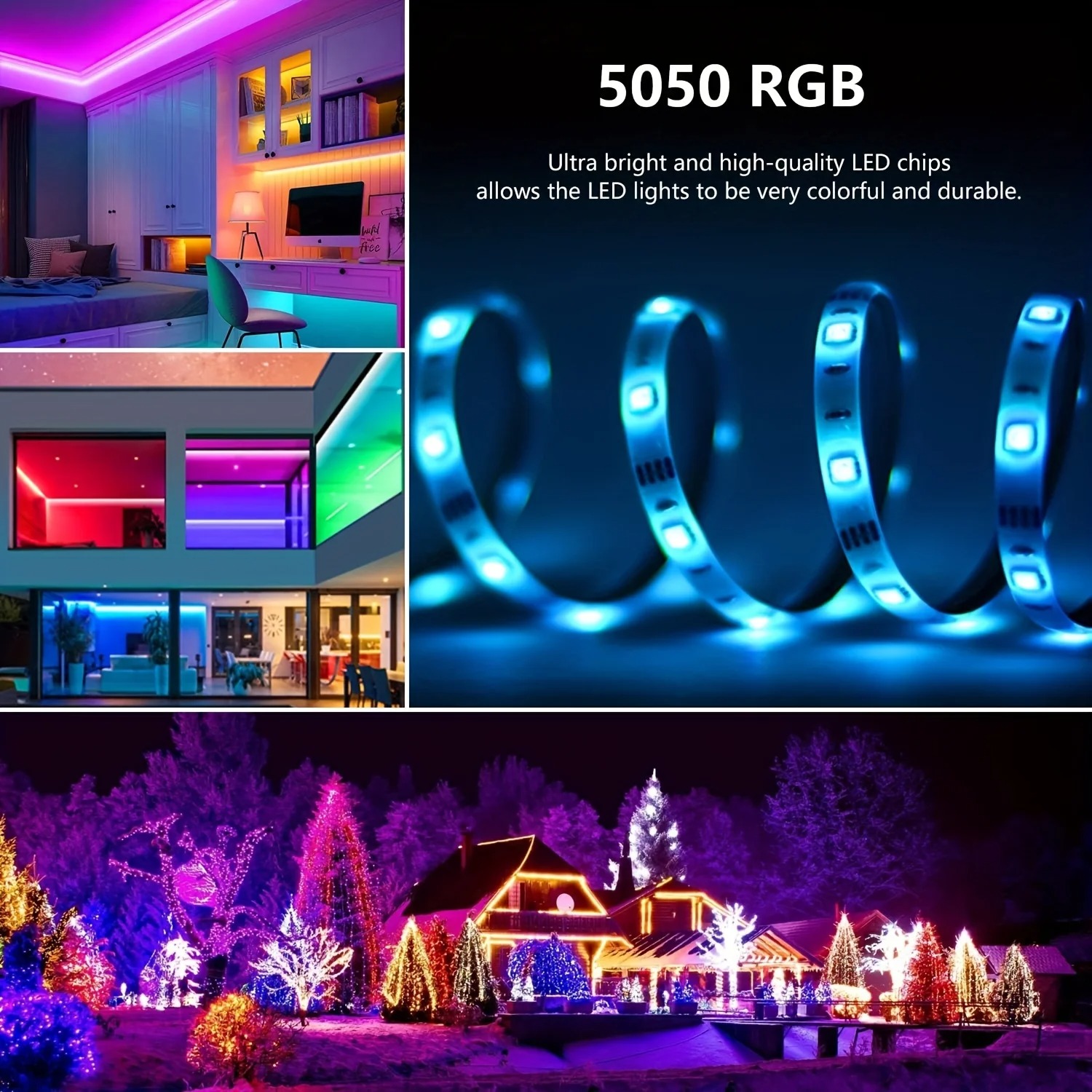 10M 20M 30M RGB LEDライトストリップ ルー - Home Decor App Free のレビューと価格
