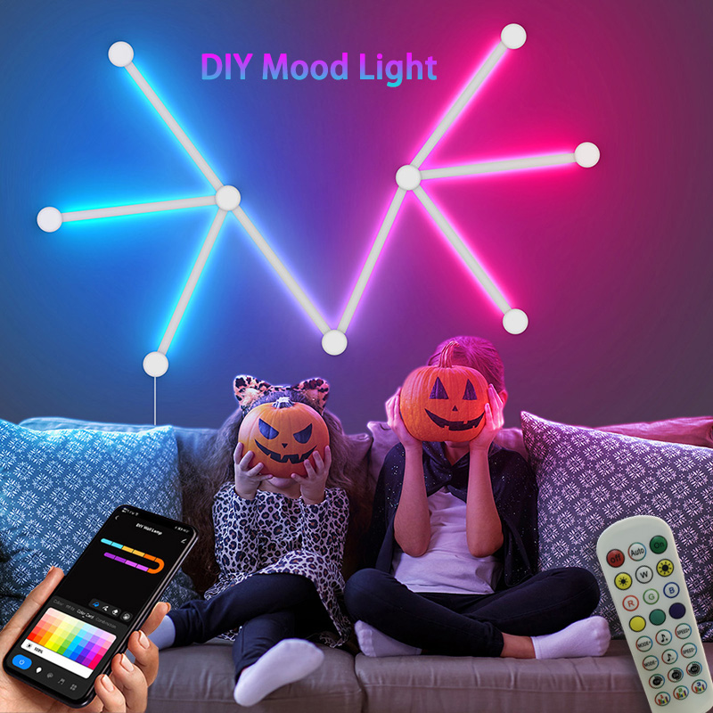 スマートRGBウォールランプ、Bluetoothアプリ接続L - Home Decor Tv のレビューと価格