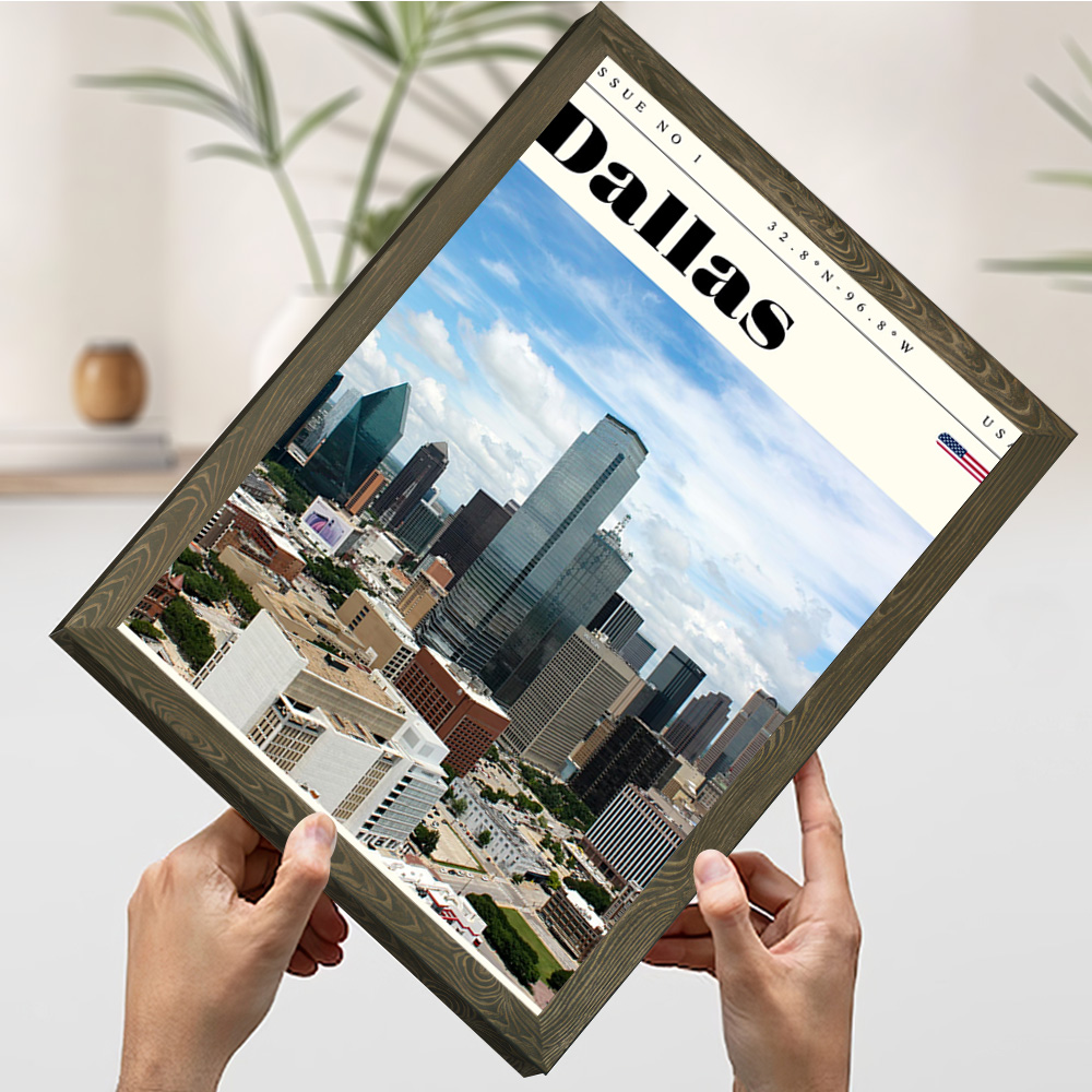 ダラス テキサス旅行印刷ポスター カスタマイズ可能な写真 ウ - Home Decor Dallas のレビューと価格