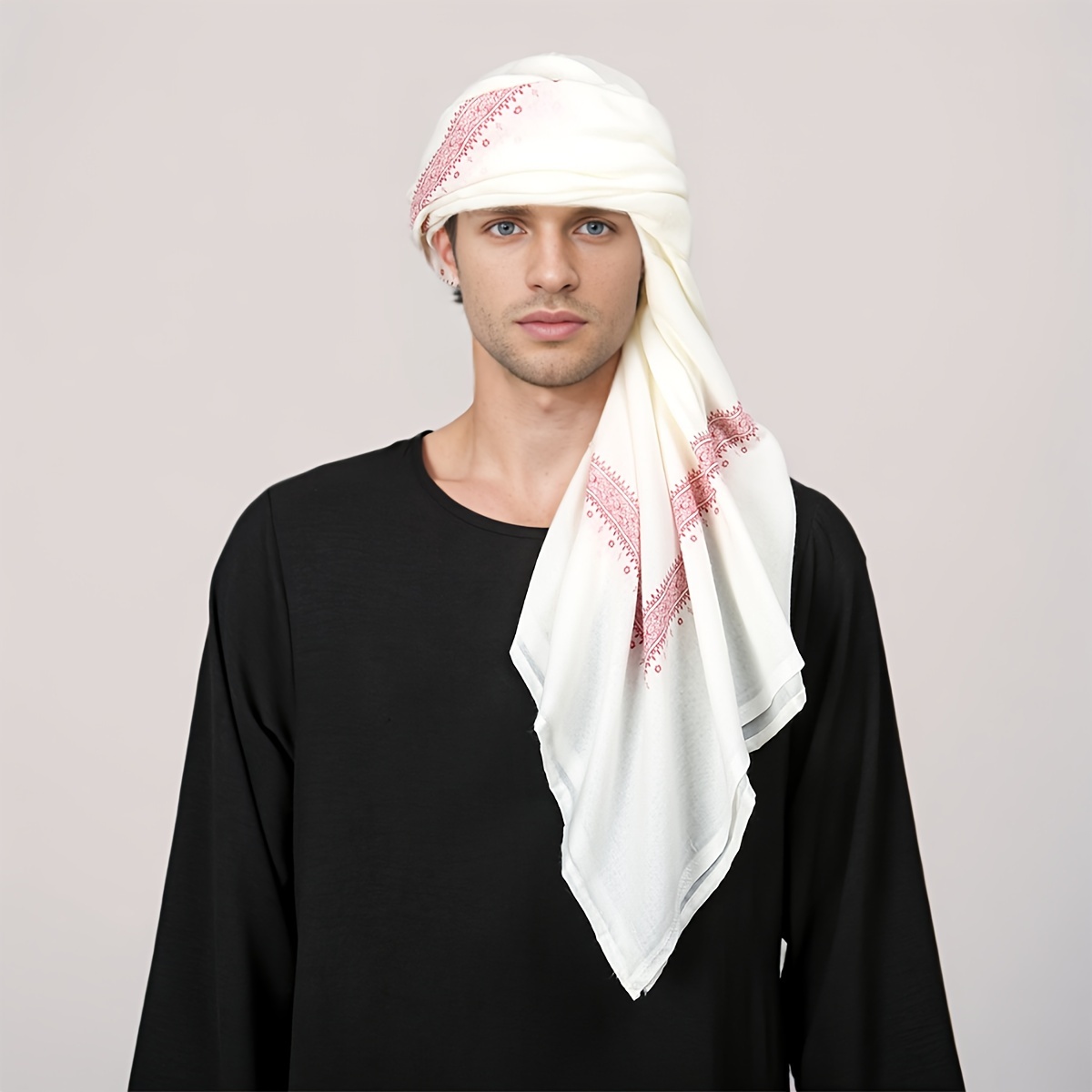 男性のためのエスニック祈りのスカーフ,ポリエステルのストール - Home Decor Ramadan のレビューと価格