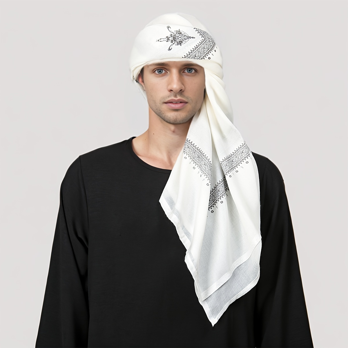 男性のためのエスニック祈りのスカーフ,ポリエステルのストール - Home Decor Ramadan のレビューと価格