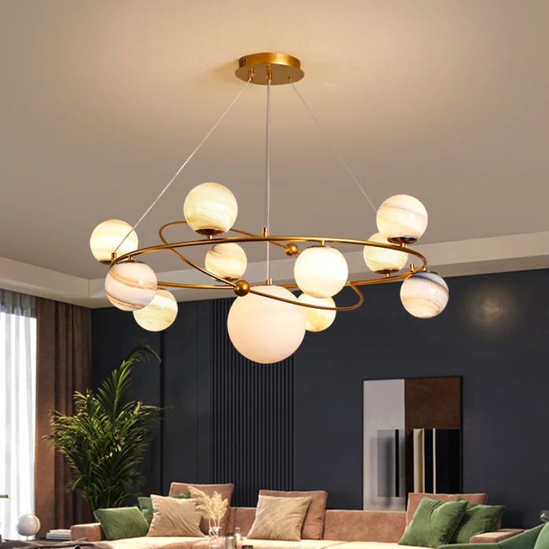 子供部屋用の北欧の惑星型シャンデリア,LEDペンダントライト - Hanging Moon Lamp のレビューと価格