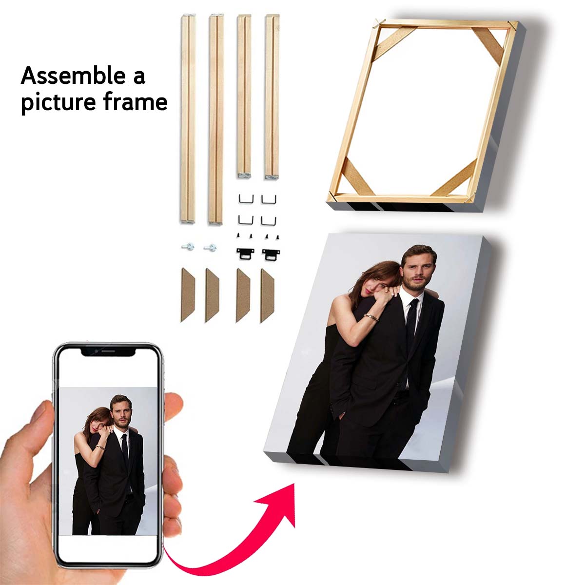 カスタムプリントキャンバス絵画、あなたの写真から作る、結婚式 - Canvas Painting のレビューと価格