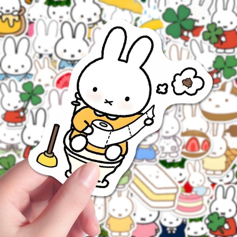 ミッフィー高色値クリエイティブシンプルステッカー漫画かわいい - Home Decor Tv のレビューと価格