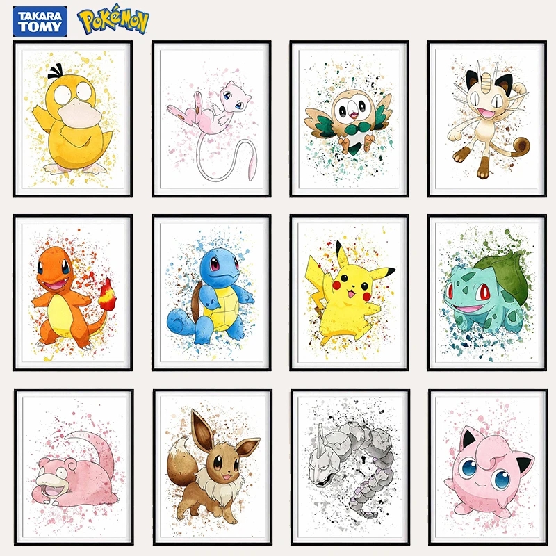 ポケモンアニメコミックキャンバス絵画漫画ポスターフシギダネヒ - Home Decor Scrap のレビューと価格