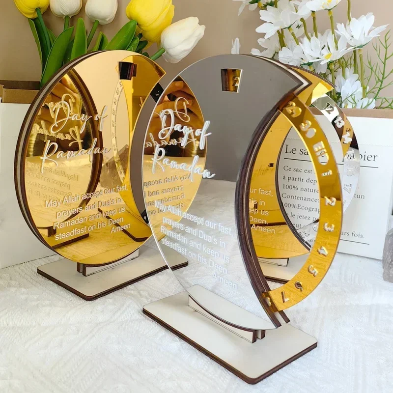 2026年アクリル製中東ラマダンアドベントカレンダー回転式卓 - Home Decor Ramadan のレビューと価格
