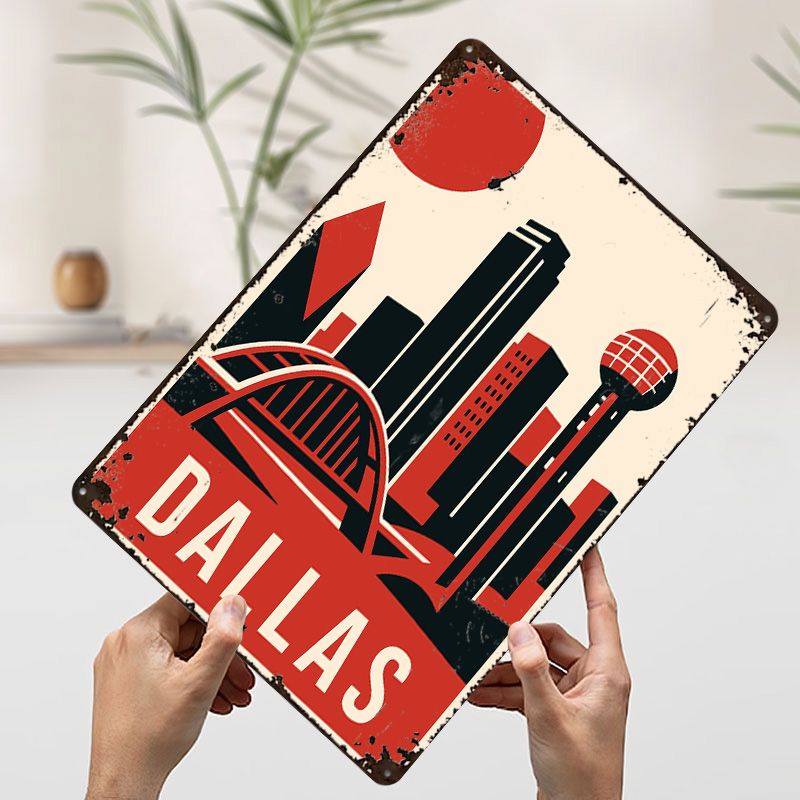 ダラスヴィンテージトラベルプリントポスターカスタマイズされた - Home Decor Dallas のレビューと価格