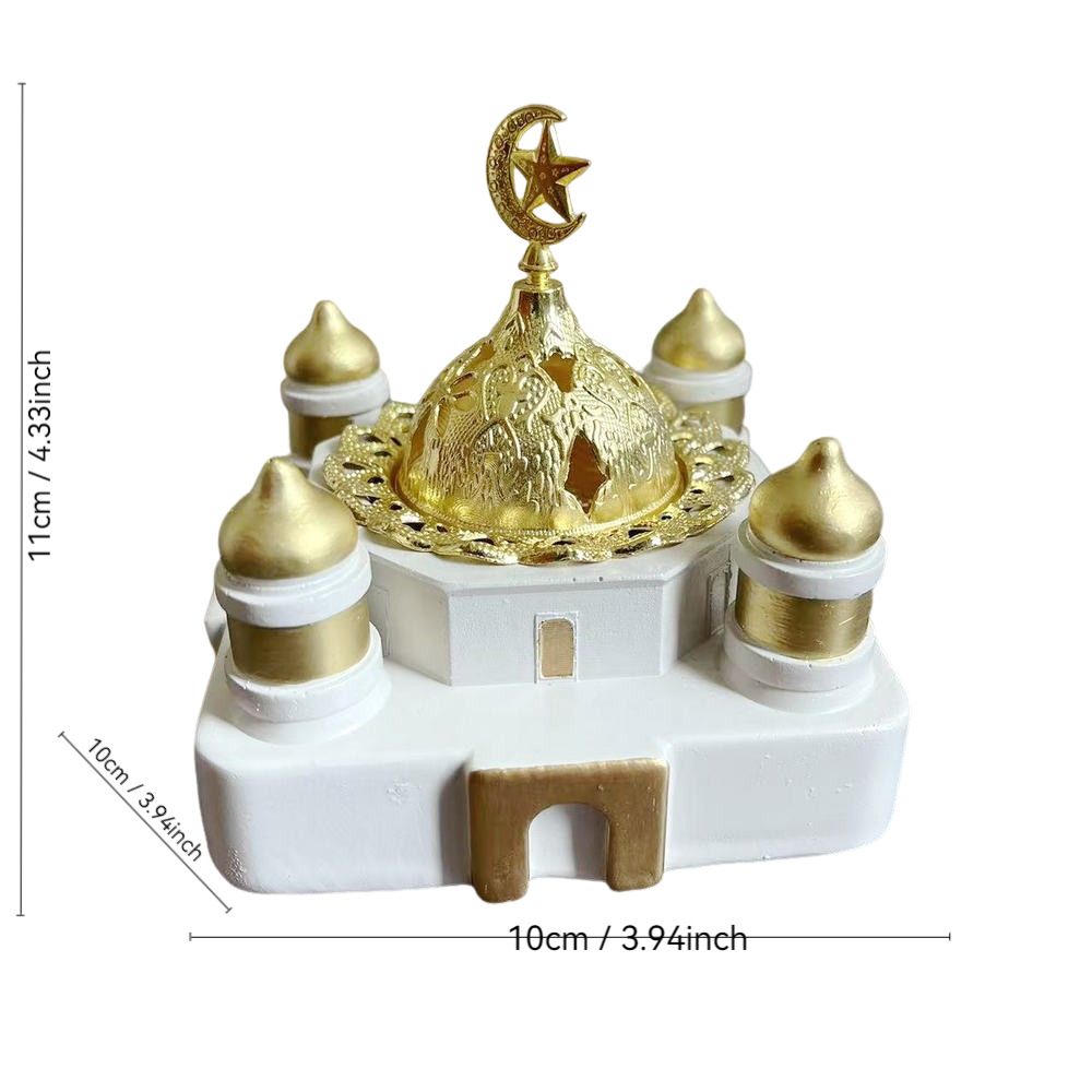 樹脂製イスラム寺院風お香立て - ラマダン、イスラム教の祝祭 - Home Decor Ramadan のレビューと価格