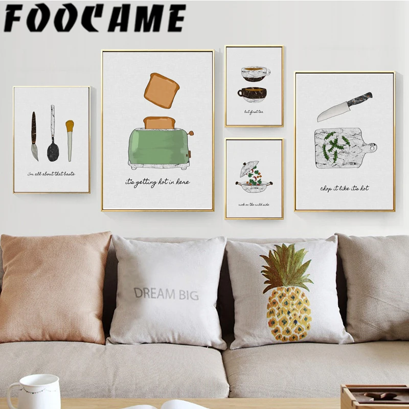ケーキスイートキッチンポスター北欧アートキャンバスプリントキ - Home Decor Pt のレビューと価格