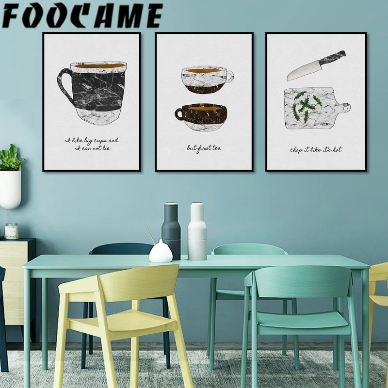 ケーキスイートキッチンポスター北欧アートキャンバスプリントキ - Home Decor Pt のレビューと価格