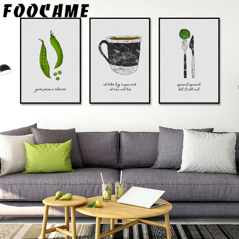 ケーキスイートキッチンポスター北欧アートキャンバスプリントキ - Home Decor Pt のレビューと価格