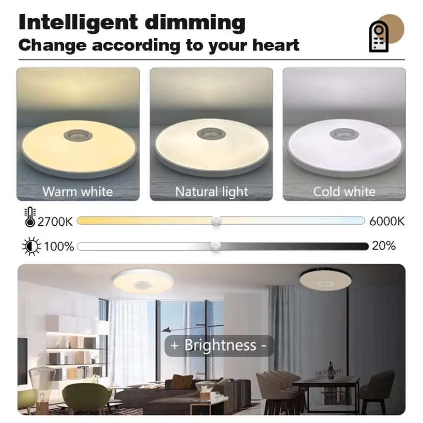 TUYA スマート音楽シーリングライト LED RGB リモ - Home Decor App Free のレビューと価格