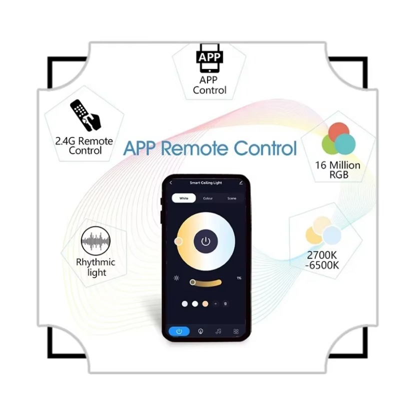 TUYA スマート音楽シーリングライト LED RGB リモ - Home Decor App Free のレビューと価格