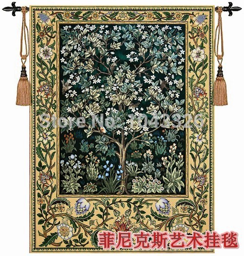 家のテキスタイル装飾,緑のベルギーの木89x68cm,壁に掛 - Home Decor Pt のレビューと価格