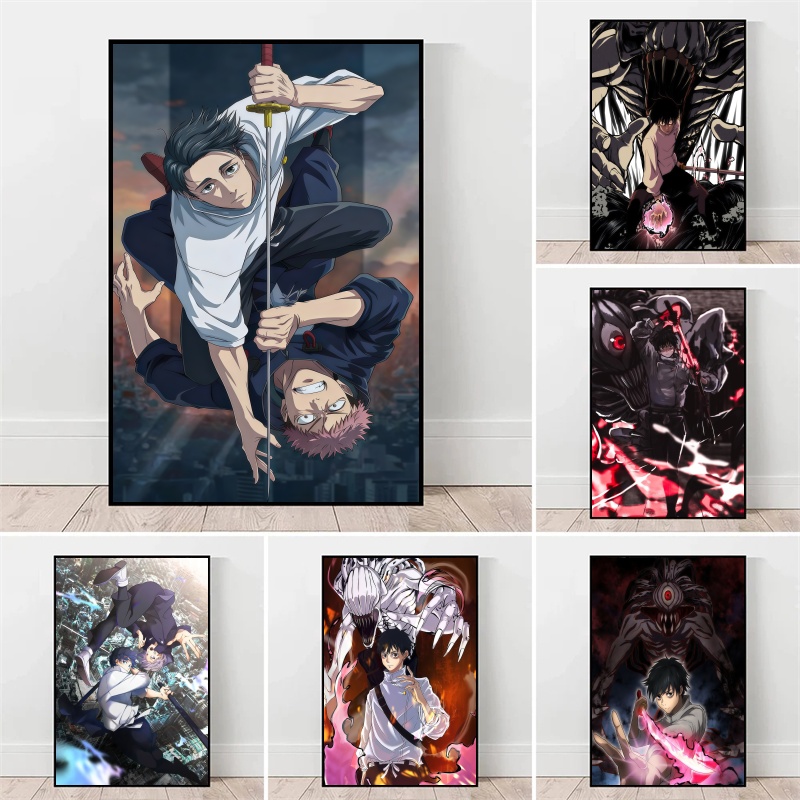 呪術廻戦 呪術廻戦 極悪少年ユタ・オコツ＆伏黒恵 キャンバス - Canvas Painting のレビューと価格