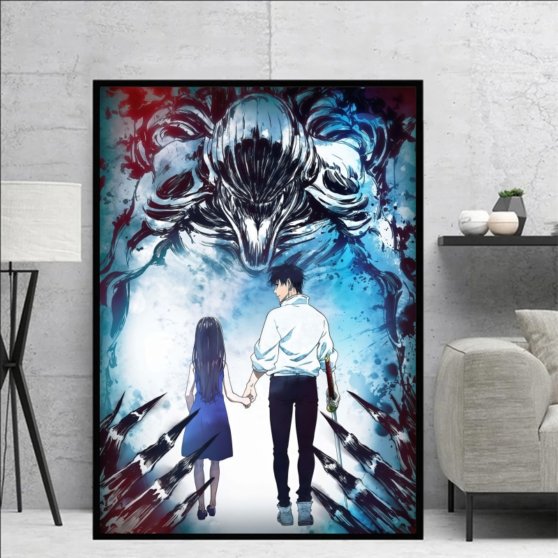 呪術廻戦 呪術廻戦 極悪少年ユタ・オコツ＆伏黒恵 キャンバス - Canvas Painting のレビューと価格