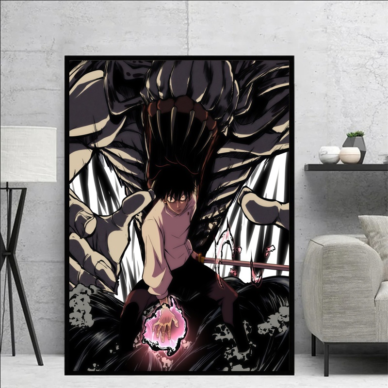 呪術廻戦 呪術廻戦 極悪少年ユタ・オコツ＆伏黒恵 キャンバス - Canvas Painting のレビューと価格