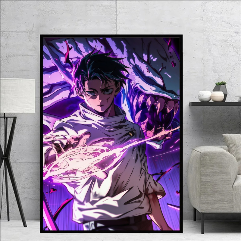 呪術廻戦 呪術廻戦 極悪少年ユタ・オコツ＆伏黒恵 キャンバス - Canvas Painting のレビューと価格