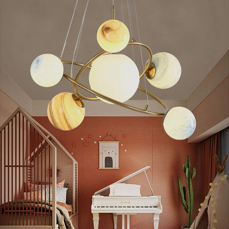 子供部屋男の子と女の子の寝室リビングルームスタディルーム放浪 - Hanging Moon Lamp のレビューと価格