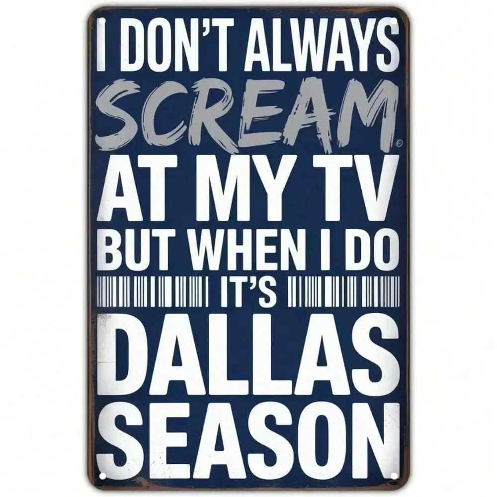 ダラス・カウボーイズのメタルティンサイン、ヴィンテージ風の素 - Home Decor Dallas のレビューと価格