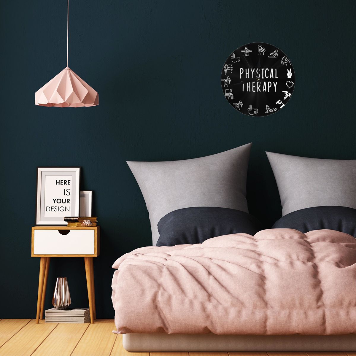 理学療法士へのギフト 静音壁時計 ホームアクセント時計 空い - Home Decor Pt のレビューと価格