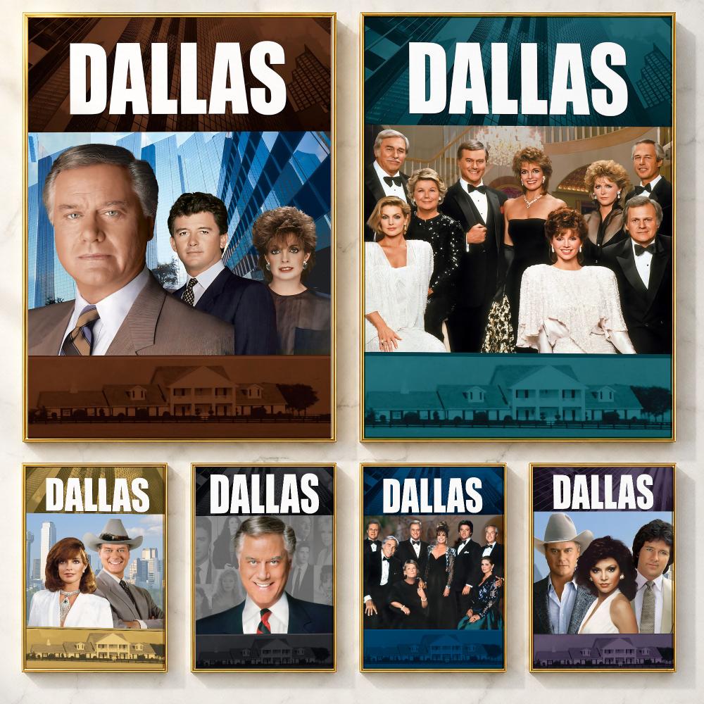 クラシックドラマシリーズ「ダラス」ポスター 自己粘着アートポ - Home Decor Dallas のレビューと価格
