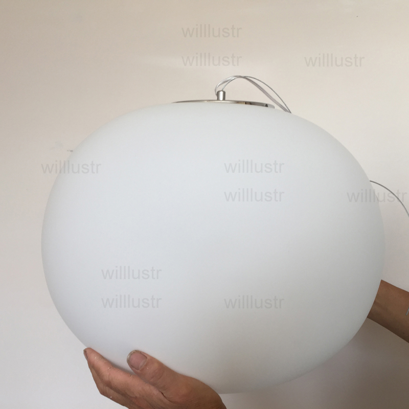 楕円形のガラス製ペンダントランプ,モダンなLEDライト,屋内 - Hanging Moon Lamp のレビューと価格